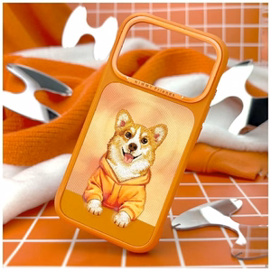 Nimmy Gentle Pets Series Dog MagSafe ümbris iPhone 17 Pro oranž