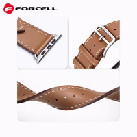 Strap to Apple Watch Forcell F-Design FA20 holes eco-friendly leather 42 / 44 / 45 / 49 mm brown