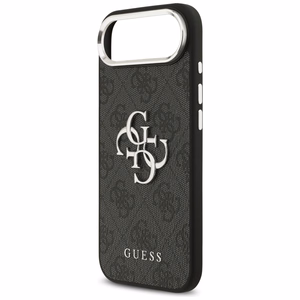 GUESS ümbris jaoks IPHONE 17 Air GUHCP17MP4G4SMCK (4G PU Leather Ümbris with Big 4G and Classic Logo and Hõbedane Metal Camera Frame) must