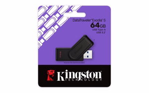 Kingston pendrive 64GB Portable USB 3.2 Gen 1 DataTraveler Exodia S (must/must)