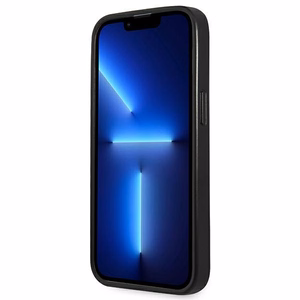 Guess Saffiano Triangle Logo ümbris jaoks iPhone 13 Pro Max 6.7" - hõbedane