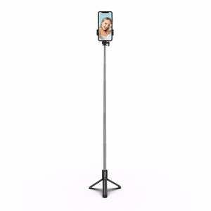 Selfipulk WHS1Y teleskoopstatiiv 1m telefonihoidikuga - must
