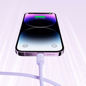Joyroom Multi-Color Series A14 Lightning / USB-A 2.4A 1.2 m cable - purple