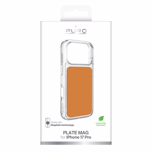 Puro Plate Mag чехол iPhone 17 Pro совместим с MagSafe - оранжевый