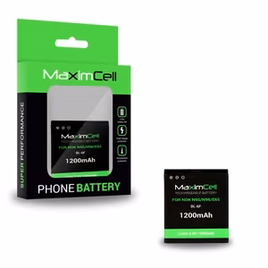 Maximcell aku Nokia N95/N96/E65 BL-6F jaoks 1200mAh Li-ion