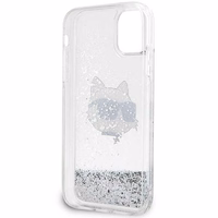 Karl Lagerfeld KLHCN61LNCHCS iPhone 11/ XR hõbedane/hõbedane hardcase Glitter Choupette Head