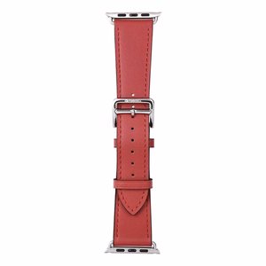 Strap to Apple Watch Forcell F-Design FA20 holes eco-friendly leather 42 / 44 / 45 / 49 mm red