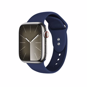 Crong Liquid rihm Apple Watch 44 / 45 / 46 / 49 mm kellale, tumesinine