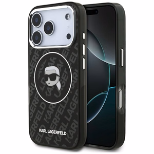 Karl Lagerfeld IML Karl Head Logo MagSafe Ümbris jaoks iPhone 17 Pro Max - Must