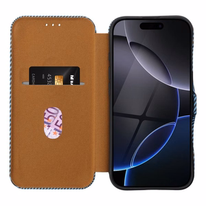FOLIO Side Magnet Kaaned jaoks IPHONE 16 PLUS sinine