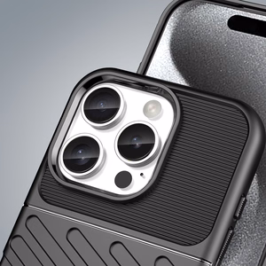 Thunder Ümbris jaoks iPhone 16 Pro Max Silicone Ümbris - Must