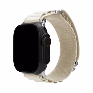 Mobilize nailonist kellarihm - Alpine - titaanist ühendusdetail - Apple 38/40/41mm - Starlight