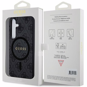 GUESS ümbris jaoks SAMSUNG S24 compatible with MagSafe GUHCS24SGF4GGR (4G Ring classic logo) must