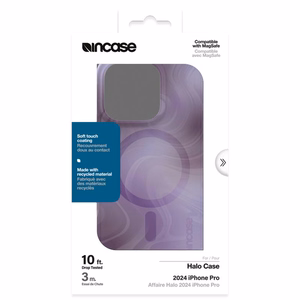 Incase Halo Case MagSafe'i toega ümbris iPhone 16 Pro-le, Oil Slick Lilac värvitoonis