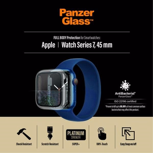 PanzerGlass Full Body ümbris jaoks Apple Watch 7 / 8 45 mm - läbipaistev