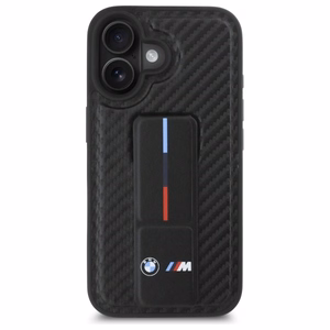 BMW M Grip Stand Smooth and Carbon ümbris jaoks iPhone 16 - must