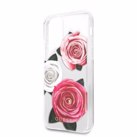 Guess GUHCN58ROSTRT iPhone 11 Pro läbipaistev hardcase Flower Desire roosa & valge Rose
