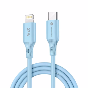 Kaabel USB C to Lightning Forcell F-Energy PD 3A 27W Silikoon 1 m C346 sinine