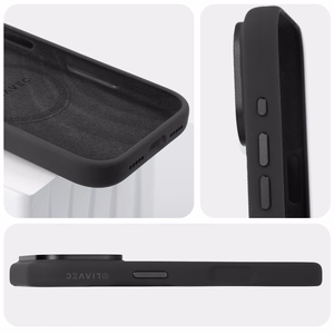 Liavec Silky ümbris metallist kaameraraamiga mudelile iPhone 18 Pro/17 Pro, must