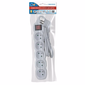 Esperanza ELK214W power extension 1.5 m 5 AC outlet(s) Indoor White