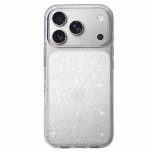Crystal Glitter Ümbris jaoks Iphone 17 Pro Max Hõbedane