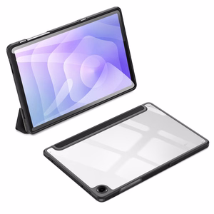 Dux Ducis Toby soomustatud klappkott Samsung Galaxy Tab A11 Plus/A9 Plus jaoks - must