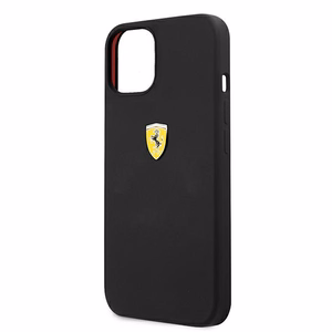 Ferrari FESSIHCP13SBK iPhone 13 mini 5.4" чёрный/чёрный жёсткий чехол Silicone