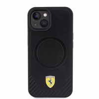 Ferrari FEHMP15SPTEK iPhone 15 6.1" must/must hardcase Carbon Metal Logo MagSafe