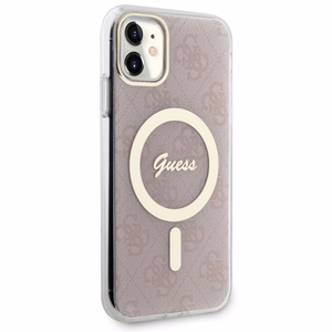 Guess GUHMN61H4STP iPhone 11 6.1" roosa/roosa hardcase 4G MagSafe