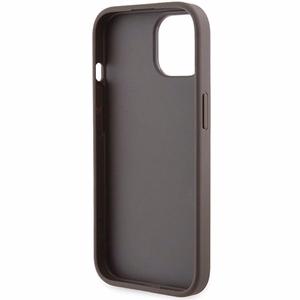 Guess Grip Stand 4G Triangle Strass ümbris jaoks iPhone 15 - brown