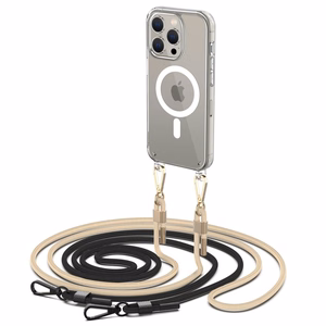 Tech-Protect FlexAir Chain Ümbris with MagSafe jaoks iPhone 15 Pro - must/Beige