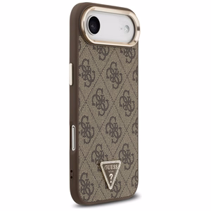 GUESS ümbris jaoks IPHONE 17 Air compatible with MagSafe GUHMP17MP4GTDGMW (4G PU W/ Triangle Logo) kuldne brown