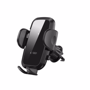 Tech-Protect CM15W-V1 автомобильный держатель телефона с 15W индуктивным зарядным устройством для панели/вентиляционной решётки - чёрный