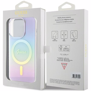 Guess GUHMP15LHITSU iPhone 15 Pro 6.1" lilla/lilla hardcase IML Iridescent MagSafe