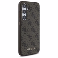 Guess GUHCS24FEG4GFBR S24 FE S721 brown/brown hardcase 4G Metal kuldne Logo