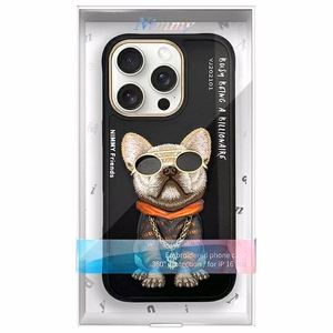 Nimmy Glasses Cool Dog Ümbris jaoks iPhone 16 Pro - Must