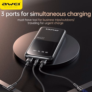External battery Akupank Awei P10K 22.5W 10000mAh must