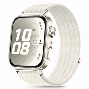 Tech-Protect Nylon Strap for Huawei Watch Fit 3 / 4 / 4 Pro / 5 / 5 Pro - White