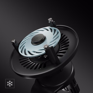 SBS Magnetic Holder with Qi2.2 25W Wireless Charger with Active Cooling - Black