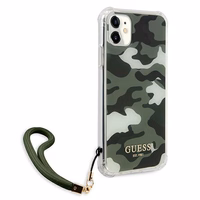 Guess GUHCN61KSARKA iPhone 11 6.1" / Xr roheline/khaki värvi kõvakaaneline Camo Collection