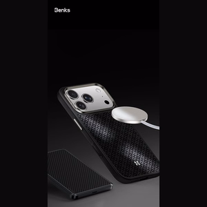 Must Benks Magnetic Armor Pro Armor Grid 600D kevlari ja metallraamiga ümbris (C.K.FL.AP.BK.B072) mudelitele iPhone 18 Pro / iPhone 17 Pro Camera Controli nupuga