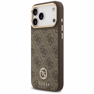 Guess 4G Strass Logo MagSafe Ümbris jaoks iPhone 17 Pro Max - Brown