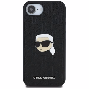 Karl Lagerfeld Monogram Karl Head Pin iPhone 16e Ümbris - Must
