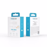 Forever kaabel USB - USB-C 1,0 m 3A valge
