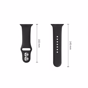 Tech-Protect silikoonrihm Apple Watch 44 / 45 / 46 / 49 mm jaoks, must