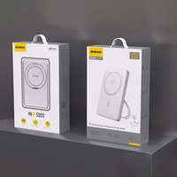 Dudao K28S 20W PD 5000mAh Powerbank MagSafe ja alusega - hõbedane