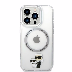 Karl Lagerfeld Iconic Karl&Choupette MagSafe ümbris jaoks iPhone 14 Pro - läbipaistev