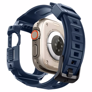 Spigen Rugged Armor Pro Ümbris jaoks Apple Watch Ultra 1 / 2 (49mm) - tumesinine