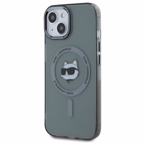 Karl Lagerfeld KLHMP15SHLSCHK iPhone 15 6.1" must/must hardcase IML Metal Choupette Head MagSafe