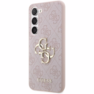Guess GUHCS23S4GMGPI S23 S911 розовый/розовый жесткий кейс 4G Большой металлический логотип
